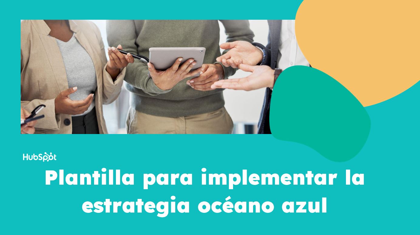 Plantilla para crear estrategia de océano azul